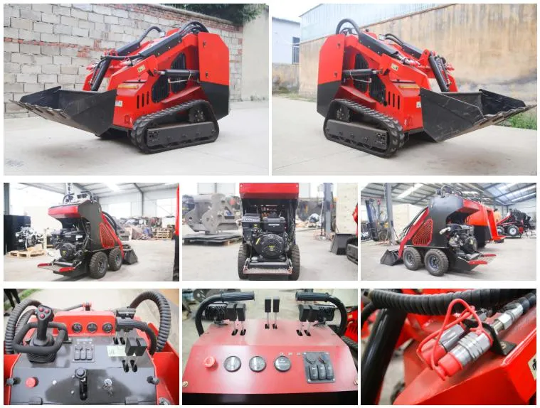 China CE/EPA Skid Steer Mini Skid Steer Loader Cheap Bucket Skid Steer Loader Attachments